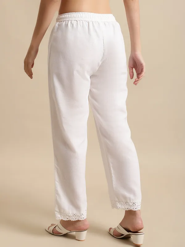 White_Cotton_Solid_Crochet_Lace_Palazzo