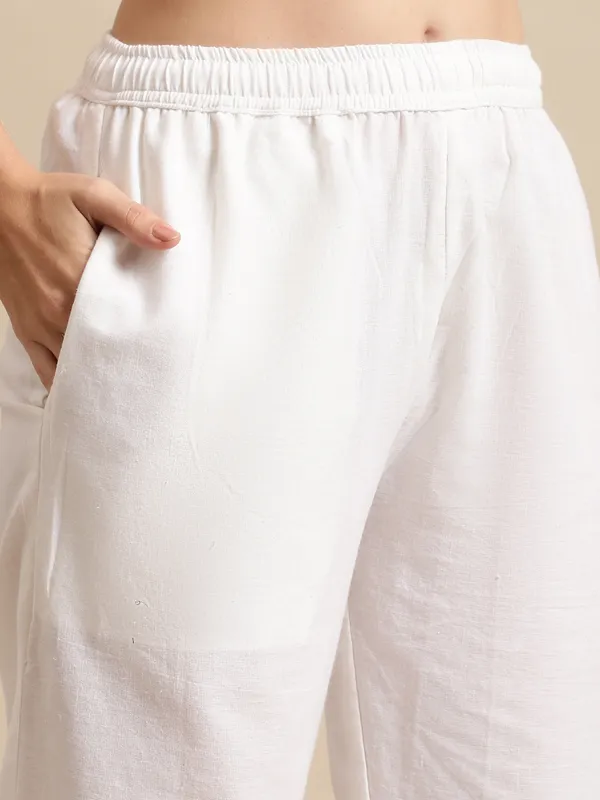 White_Cotton_Solid_Crochet_Lace_Palazzo