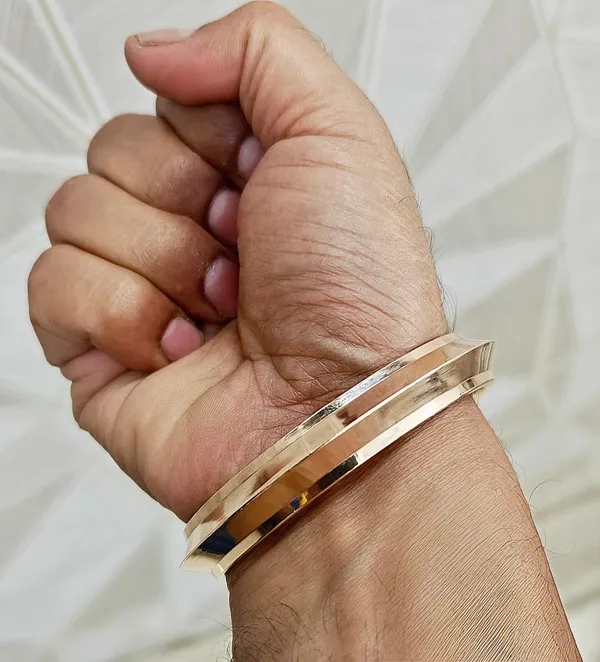COPPER_PUNJABI_HEAVY_SIKH_CENTER_POINTED_HEAVY_KADA_FOR_MENS\BOYS