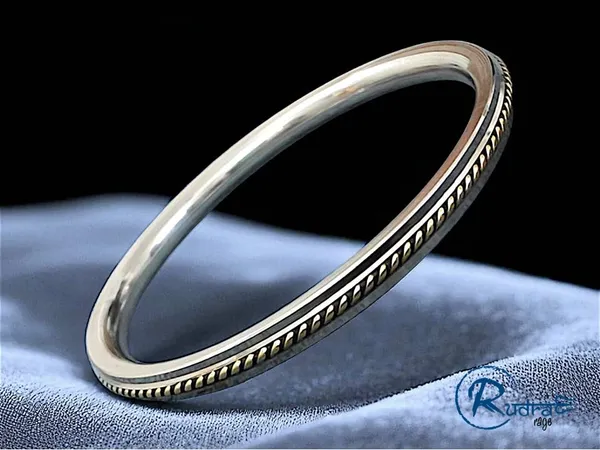 Rockyu Men's Double Chain Bracelet – Stainless Steel Silver Hip Hop Accessory, Adjustable 18-23cm - View #12