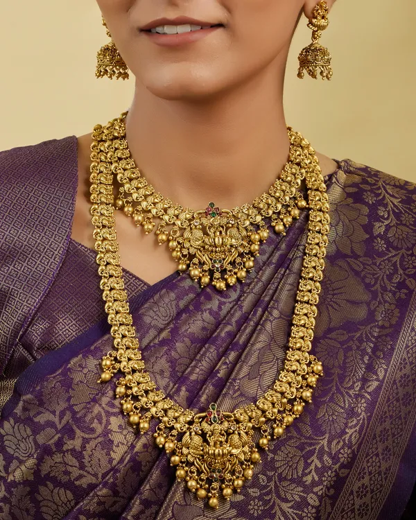 3D_Temple_Jewellery_Combo_Set_for_Women_with_Layered_Haram,_Choker_Necklace_and_Jhumka_Earrings