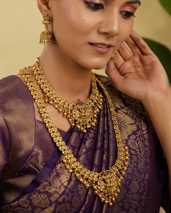 3D_Temple_Jewellery_Combo_Set_for_Women_with_Layered_Haram,_Choker_Necklace_and_Jhumka_Earrings