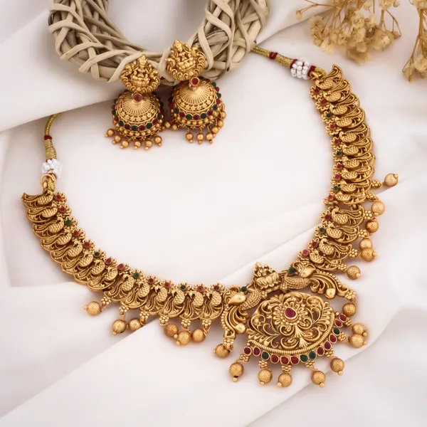 vihaajewellery_gold_plated_temple_necklace_set_for_women_and_girl