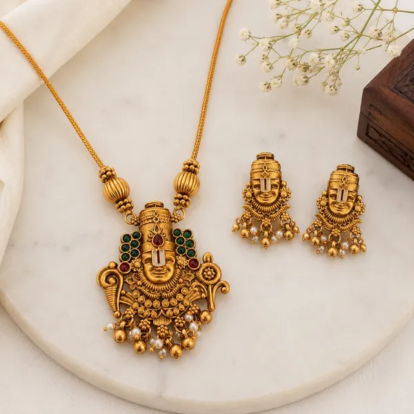 Traditional_Lord_Venkateshwar_Long_Chain_Necklace_Set_with_Matching_Earrings