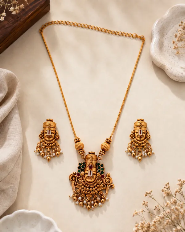 Traditional_Lord_Venkateshwar_Long_Chain_Necklace_Set_with_Matching_Earrings