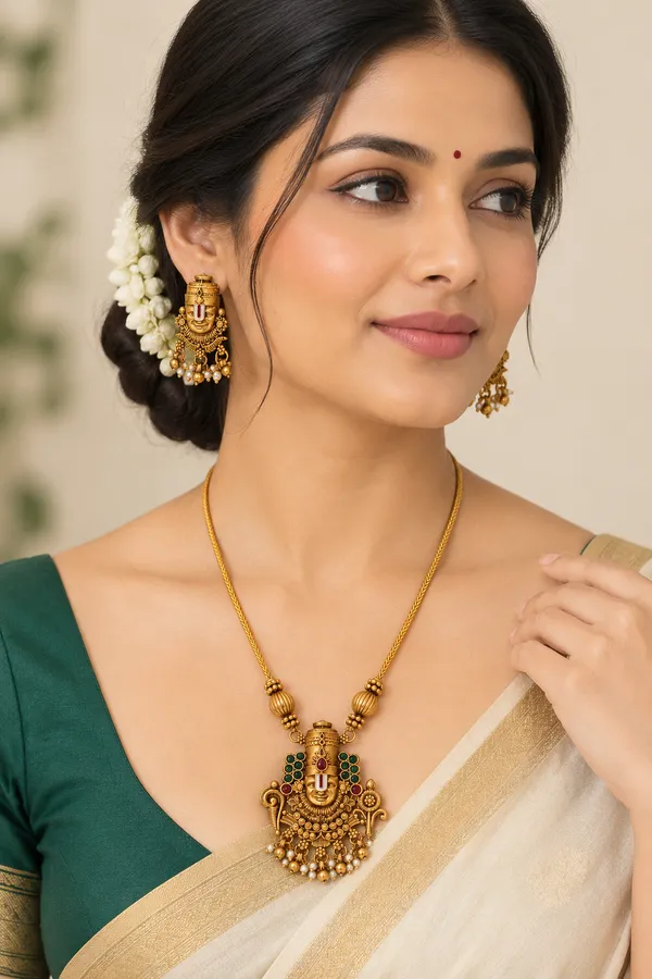 Traditional_Lord_Venkateshwar_Long_Chain_Necklace_Set_with_Matching_Earrings