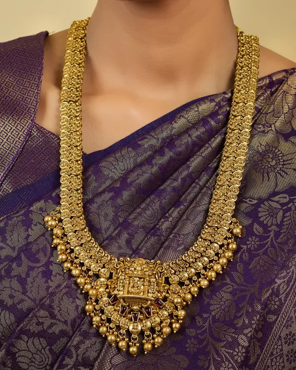 Traditional_South_Indian_Temple_Design_Haram_Set_with_Goddess_Pendant_and_Jhumka_Earrings
