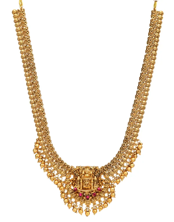 Traditional_South_Indian_Temple_Design_Haram_Set_with_Goddess_Pendant_and_Jhumka_Earrings