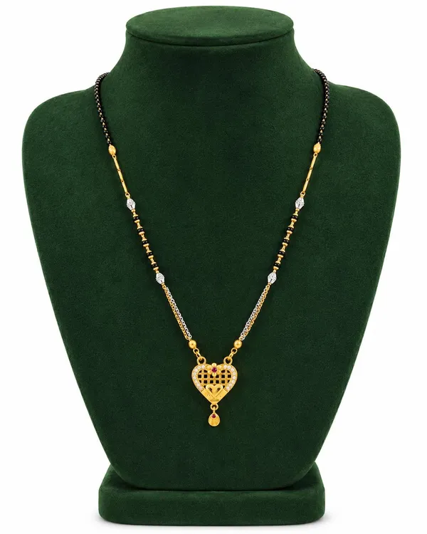 Two-Tone_Gold-Plated_Designer_Mangalsutra_with_Black_Beads_&_CZ_Stone_Pendant_for_Women