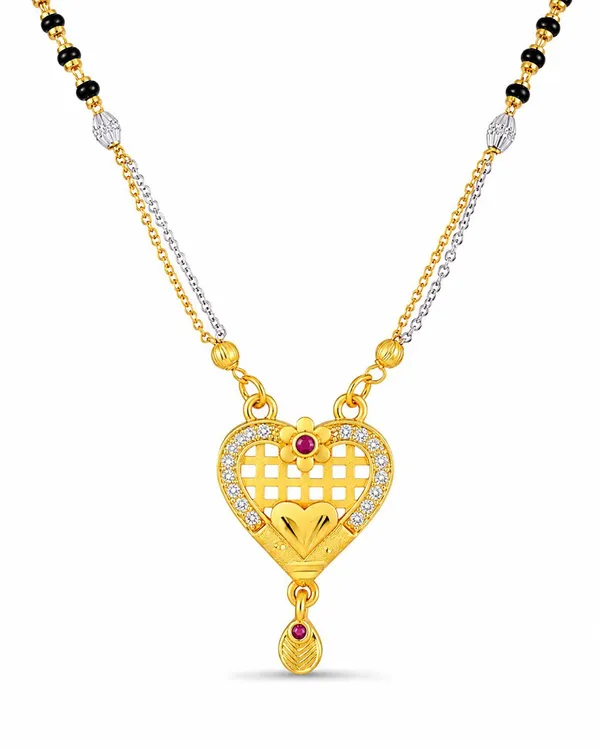 Two-Tone_Gold-Plated_Designer_Mangalsutra_with_Black_Beads_&_CZ_Stone_Pendant_for_Women
