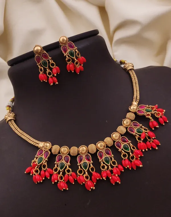 copper_mate_Gold_Plated_temple_jewellery__Necklace_Set__For_Women_And_Girl
