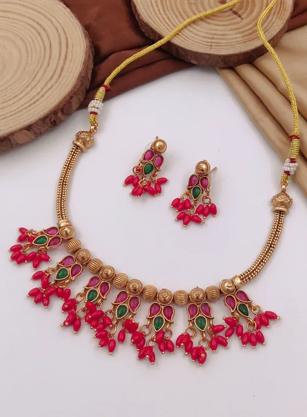 copper_mate_Gold_Plated_temple_jewellery__Necklace_Set__For_Women_And_Girl