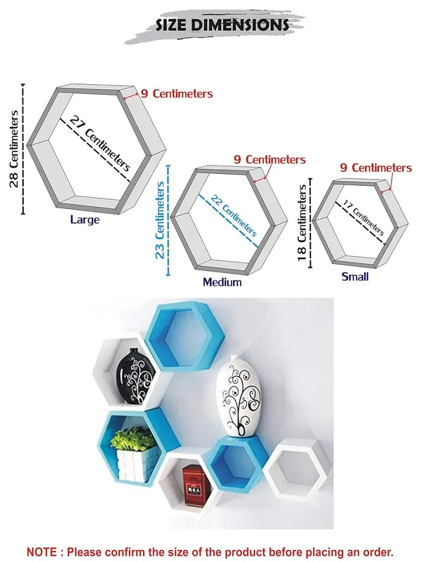Premium_Quality_Hexagon_Wall_Shelf_With_6_Shelves