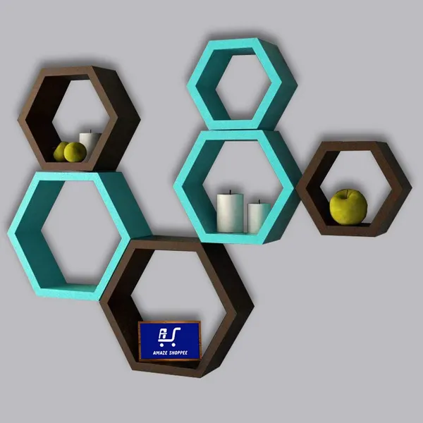 Premium_Quality_Hexagon_Wall_Shelf