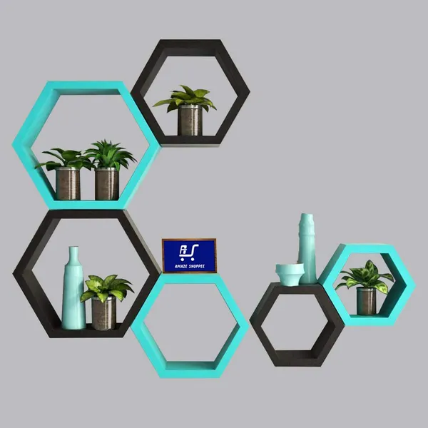 Premium_Quality_Hexagon_Wall_Shelf