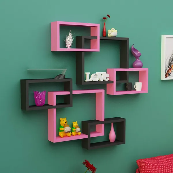 Premium_Quality_Mdf_Intersecting_Floating_Shelves