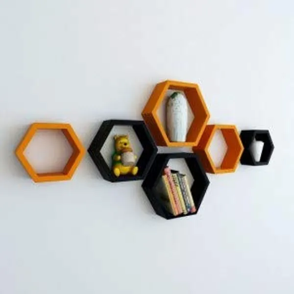 Premium_Quality_Hexagon_Wall_Shelf