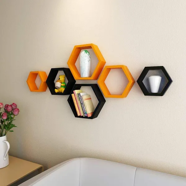 Premium_Quality_Hexagon_Wall_Shelf