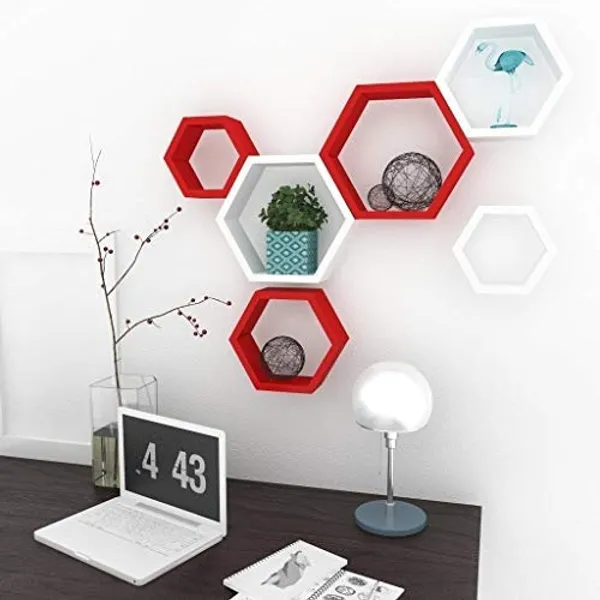 Premium_Quality_Hexagon_Wall_Shelf