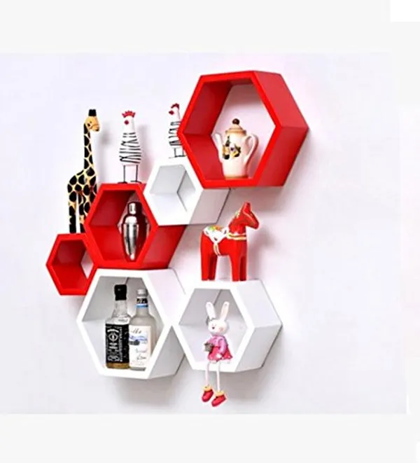Premium_Quality_Hexagon_Wall_Shelf