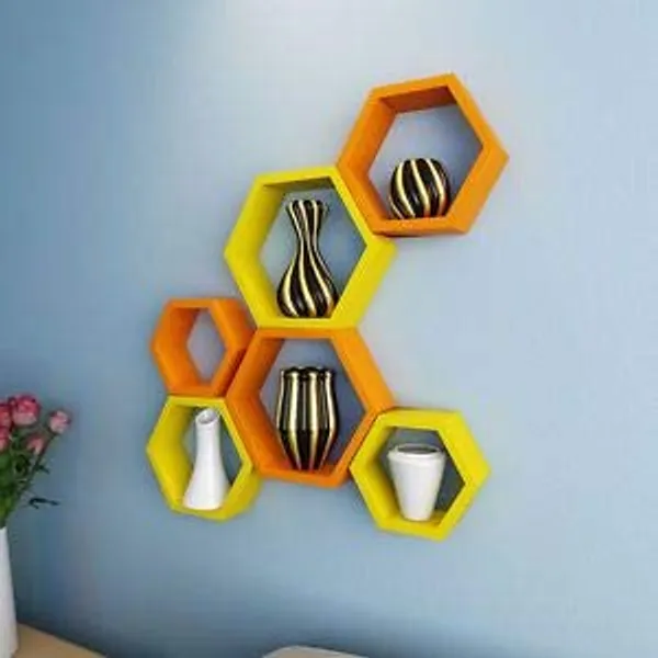 Premium_Quality_Hexagon_Wall_Shelf