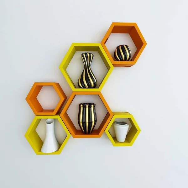 Premium_Quality_Hexagon_Wall_Shelf