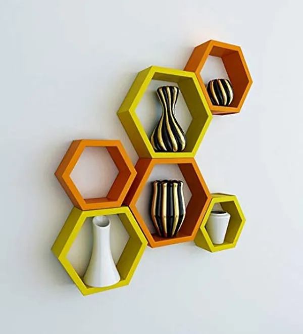 Premium_Quality_Hexagon_Wall_Shelf