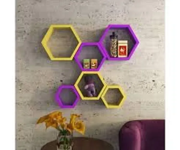Premium_Quality_Hexagon_Wall_Shelf