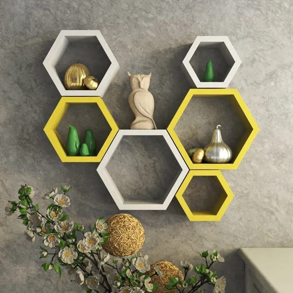 Premium_Quality_Hexagon_Wall_Shelf