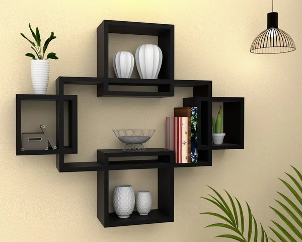 Premium_Quality_Wall_Shelf_With_Intersecting_Shelves_Engineered_Wood