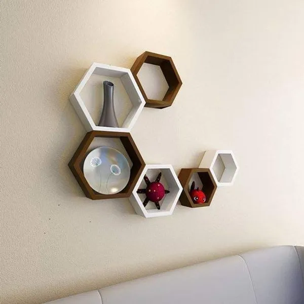 Premium_Quality_Hexagon_Floating_Wall_Shelves