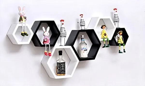 Premium_Quality_Hexagon_Floating_Wall_Shelves
