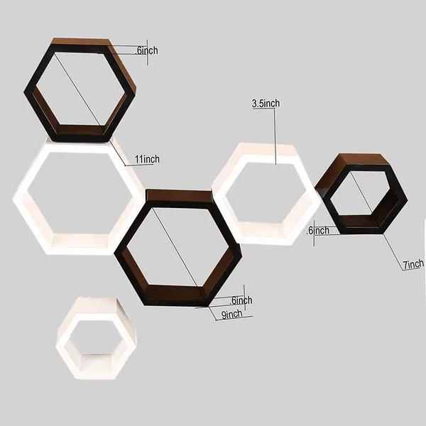 Premium_Quality_Hexagon_Floating_Wall_Shelves
