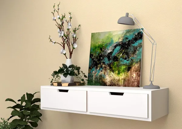 Premium_Quality_Engineered_Wood_Wall_Shelf_With_Drawer