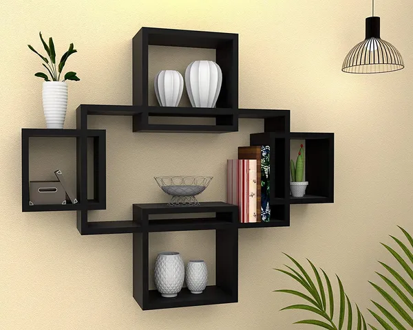 Premium_Quality_Wooden_Intersecting_Wall_Shelves