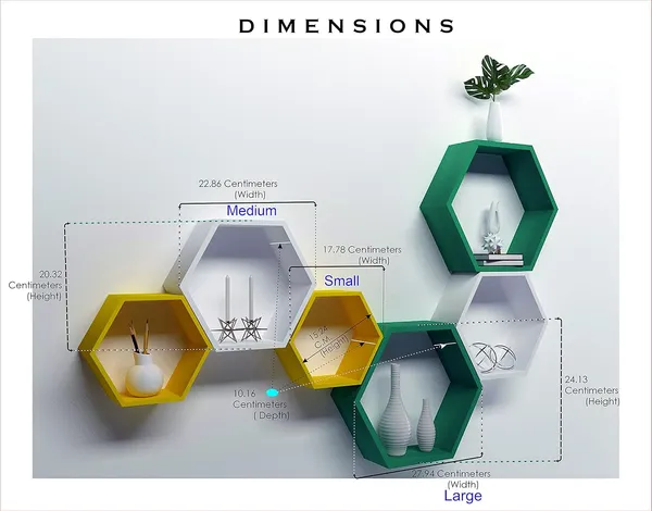 Premium_Quality_Hexagon_Wall_Shelf
