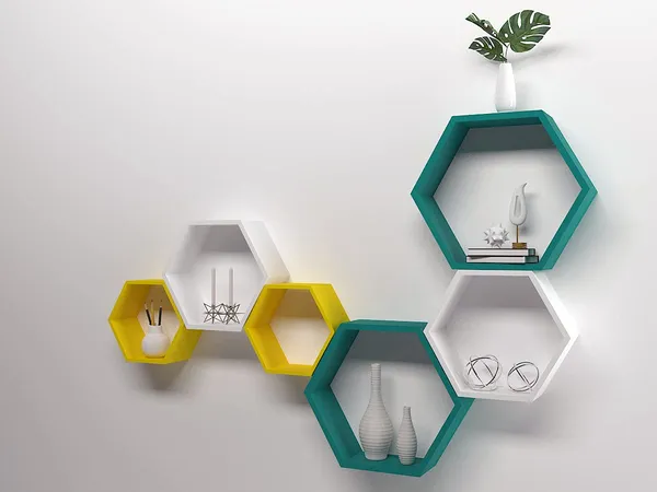 Premium_Quality_Hexagon_Wall_Shelf