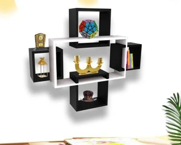 Premium_Quality_Wall_Shelf_With_Intersecting_Shelves