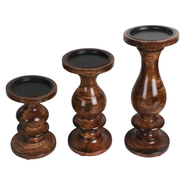 Premium_Quality_Wooden_Pillar_Candle_Holder_Set
