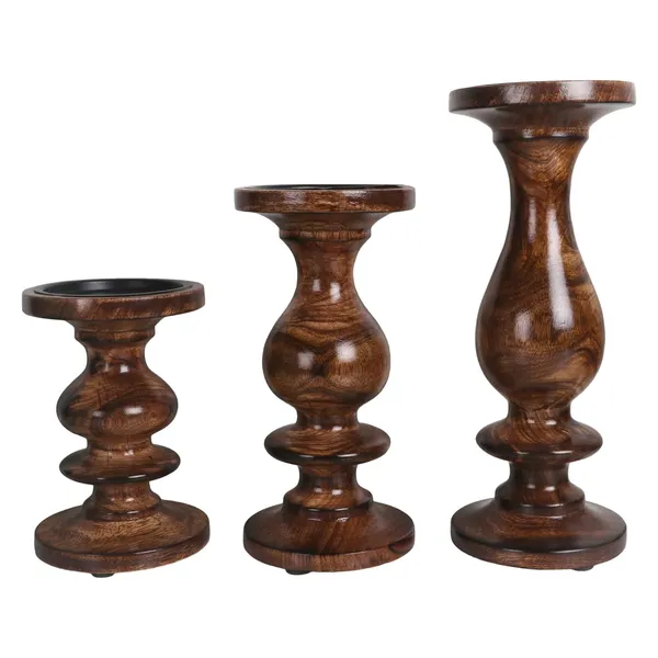 Premium_Quality_Wooden_Pillar_Candle_Holder_Set