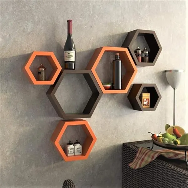 Premium_Quality_Hexagon_Wall_Shelves