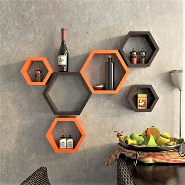 Premium_Quality_Hexagon_Wall_Shelves