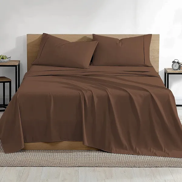Chocolate_100%_Egyptian_Cotton_Solid_Premium_Flat_Sheet,_Pillowcase_Pack_Of_3