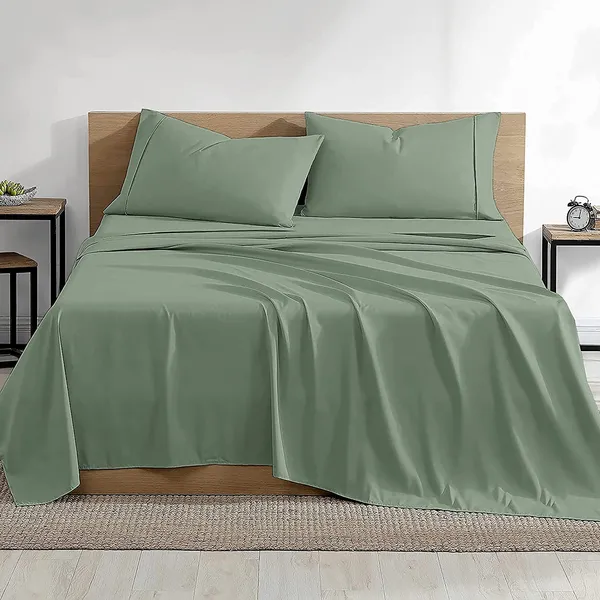 Emrald_Green_100%_Egyptian_Cotton_Solid_Premium_Flat_Sheet,_Pillowcase_Pack_Of_3