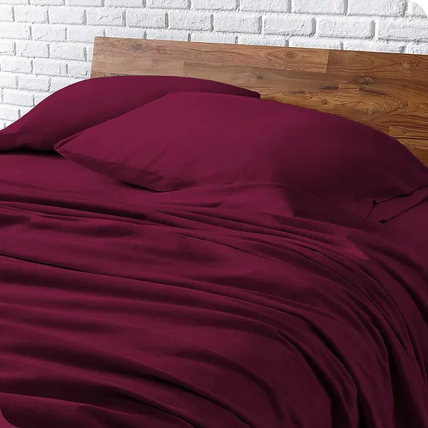 Wine_100%_Egyptian_Cotton_Solid_Premium_Flat_Sheet,_Pillowcase_Pack_Of_3