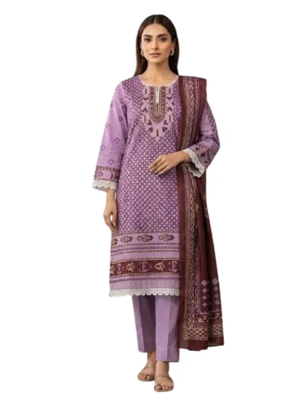 Readymade_Printed_Cotton_Pakistani_Suit_Lavender_Colour_3_Piece_Set