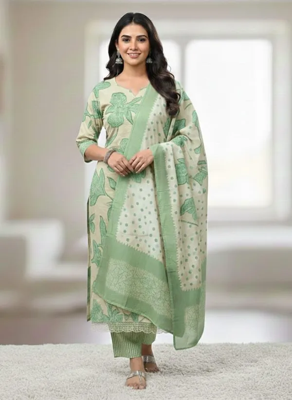 Women_S_Floral_Printed_Kurta_With_Palazzo_And_Dupatta_Set_Pure_Cotton_Fabric_Chikankari_Work_Floral_Print_Unstitched_Fabric_Dupatta_Included