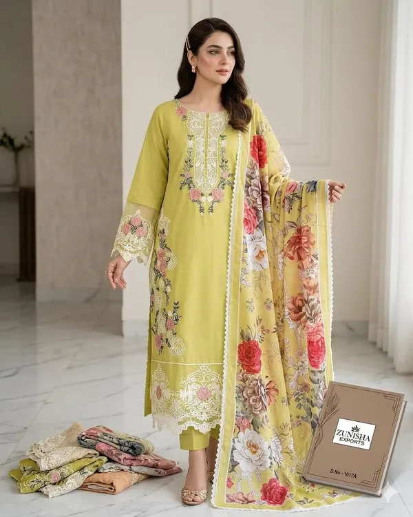 Unstitched_Embroidered_Cotton_Suit_Floral_Print_3_Piece_Set