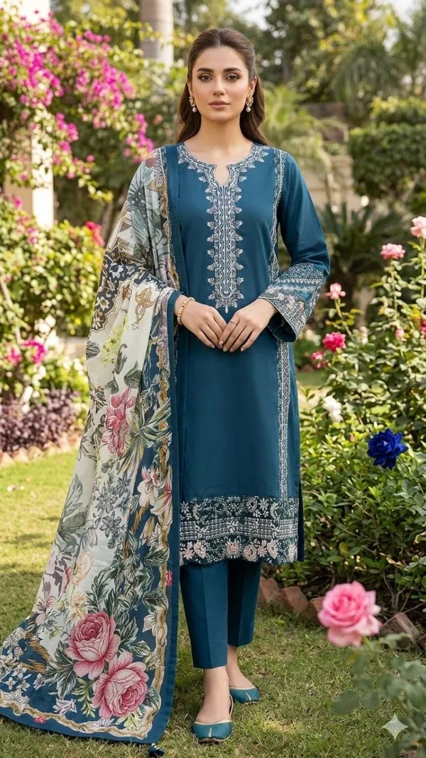 Unstitched_Embroidered_Cotton_Suit_Floral_Print_3_Piece_Set