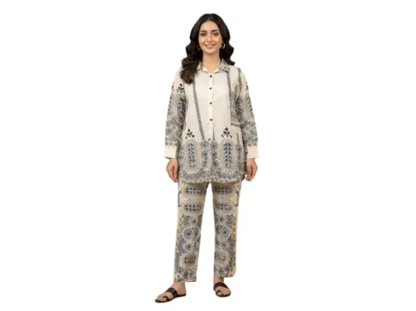 Poly_Chiffon_Coord_Set_For_Women_Printed_Design_Full_Sleeve_Shirt